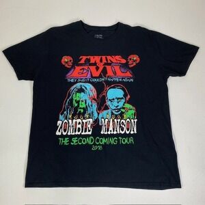 Twins of‎ Evil Zombie Manson Tour T-Shirt Graphic Print XL